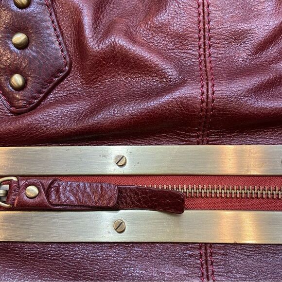 RARE Charles David Brand Genuine Ombré Leather Tote Bag Large - Picture 9 of 16